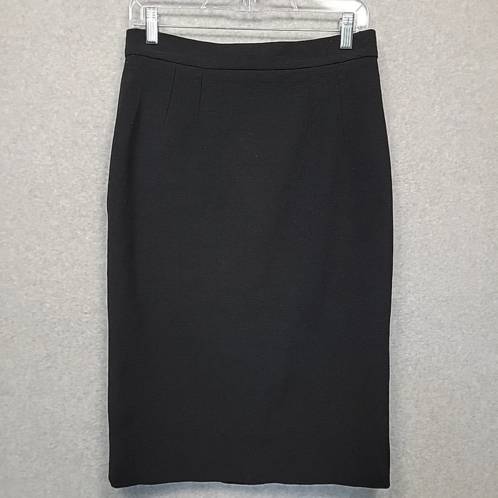 Dolce & Gabbana Pencil‎ Skirt Midi Women's Size 44 Black Stretch Designer Italy